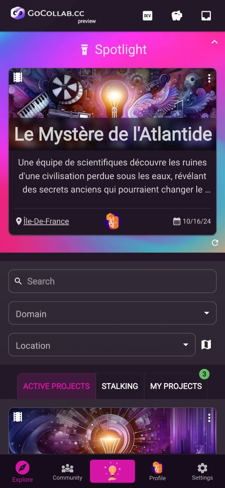 GoCollab App Screenshot 2